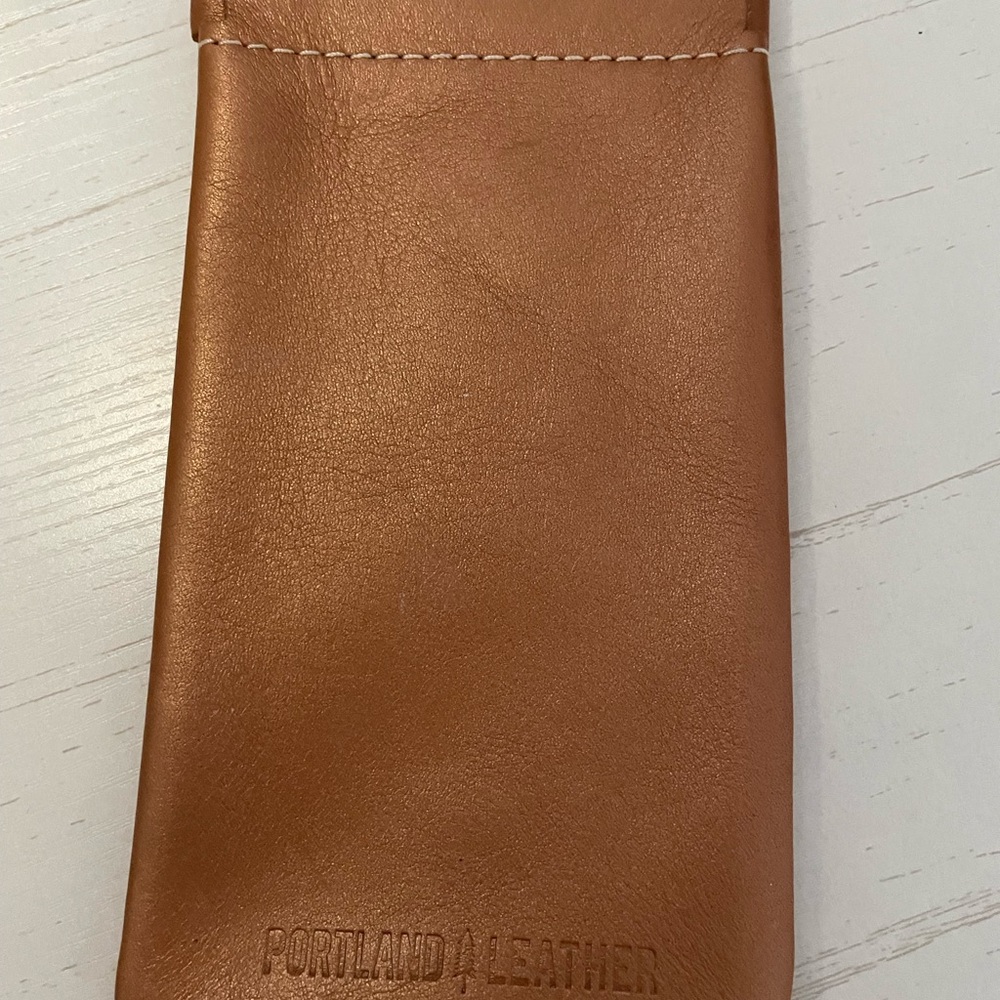 Portland Leather Havana Eyeglass Case